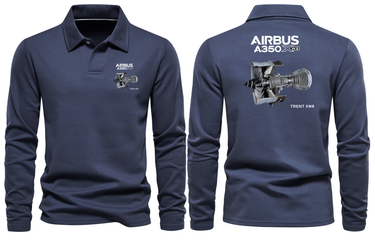 AIRBUS 350 TRENT XWB LONG SLEEVE POLO